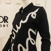 루이까스텔 FW가을 로고 자카드 제원단에리 여성 티셔츠