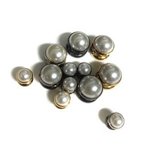 10번 진주 솔트레지 7mm부터15mm 금속장식 가죽공예 악세서리 가방부자재 10개set, 엔틱, 10번 진주솔트 12mm