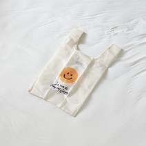 모던하우스 마켓토트 미니 스마일 화이트