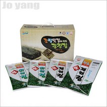 (조양광천김본사) 맛있는 조양맛김 바로굽는 광천김 재래김 파래김 전장선물용 선물세트 (전장김5장x20봉지), 1개, 선택_02)파래전장김5장 20봉지