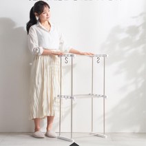 좁은원룸용 튼튼한 미니 2단 빨래건조대 고시텔 카페 자취방 기숙사, 1개
