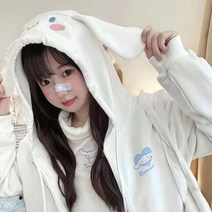 산리오 맨투맨 쿠로미 후드티 시나모롤 후드집업 471922 Kawaii Sanrio Kuromi-다양한 스타일 긴팔 자켓 후드 스웨터 마이 멜도리 신몰로올 만화 애니메이션 재킷