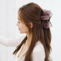 왕리본 여신왕국 헤어 집게핀 명품 대형 머리핀 올림머리 삔 긴머리 빅 헤어핀-대
