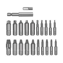 Bestgle 드릴 비트 세트 나사 분리 접힌 볼트 빼기 22개 제거 깨진 나사/나사 머리