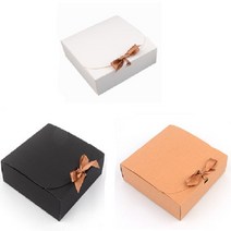 CAILOOM 선물 포장 주얼리 악세사리 귀걸이 팔찌 목걸이 리본 박스 상자 미니 케이스, 기본, 소 - 브라운