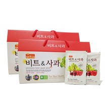 제천양채영농조합 국내산 100% 비트사과즙 레드비트즙 100ml 30포, 60포