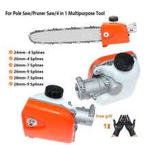 장대 톱 체인 Lidl Hyundai einhell용 폴톱 기어 박스 Alpina Stiga 26cc 다목적 도구 가지 케이스, 02 Tube 28mm Spline 7