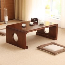 전통찻상 과일상 고급밥상 해주반 다과상 반상, 전체 의상, 호두색90X50X30무료쿠션테이블러너
