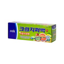 [크린랩] 이중지퍼백 25cmX30cm 50매(대), 단일수량