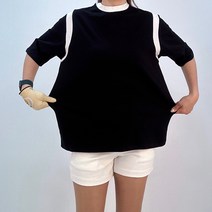 라운드 스판 반팔 루즈핏 빅사이즈 골프티셔츠 여성골프웨어 골프퀸카