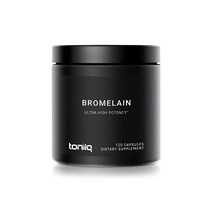 Toniiq 토니크 브로멜라인 파인 파인애플 효소 3600 GDU 500mg 120베지캡슐, 120캡슐, 1팩