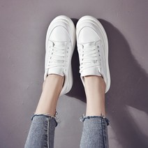 명브띠 투톤 여성 키높이굽 스니커즈