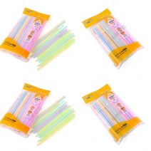 자바라빨대 100P 컬러 벤티빨대 카페빨대 휴대용빨대 일회용빨대 버블빨대 요구르트빨대 플라스틱빨대 스테인레