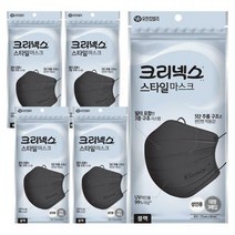크리넥스 스타일마스크 플러스 블랙 대형 3매 x5개