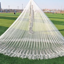 나일론 합사투망 경심투망 바다투망 비시납 비녀추 납 숭어투망 전어투망 만능투망 민물투망, 세밀 백나일론 손가락 1개 4.8m 10근[물고기형]