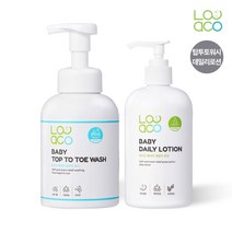 루아코 베이비 탑투토워시 500ml+데일리로션 350ml 아기로션 아기워시 베이비워시 순한로션