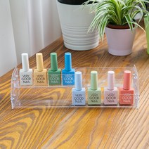 네일정리함 2단(투명)/매니큐어 네일박스 화장품 아크릴 진열 보관