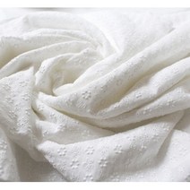 혜인천 대폭 60수 아사면 잔잔꽃 펀칭레이스원단 color 2종 [광목색 백아이보리색], 광목색