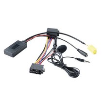 차량용라디오 6Pin 자동차 블루투스 오디오 어댑터 마이크 핸즈프리 AUX 케이블 Alfa Romeo 159 Fiat 500 LANCIA Musa Benz Smart Fortwo