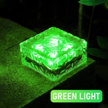 태양광 정원등 아이스 큐브 자동타이머 주차장 카페 펜션 LED 리모컨 램프 계단 야외조명, 초록불, 4pcs 큰 10x10x5cm