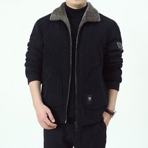 런메시 Runmecy 남자 겨울 숏 기모 점퍼 하이넥 캐주얼 코듀로이 패딩