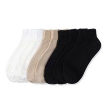 싹스탑 여성 크루 발목양말 8족 - 단목양말 베이직