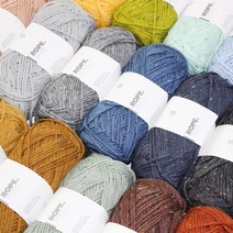 연일 로프얀 울실 뜨개실 털실 1p, 217.머스타드트위드