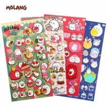 NMH228511스티커월드 몰랑 PVC 스티커 (랜덤1개), 본상품