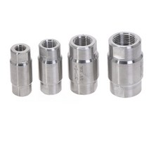 304 스테인레스 스틸 고압 체크 밸브 가스 물 단방향 DN6 DN8 DN10, 01 1/2