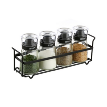 시노글라스 스마트 양념병 블랙 160ml x 4p + 거치대, 2세트
