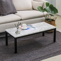 [3천원 즉시할인]장인가구 우디마블 좌식 테이블 900, 비앙코마블