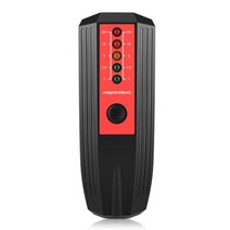 휴대용 전자기장 EMF 가우스 측정기 고스트 사냥 탐지기 비정상 파도 연구용 EMF 자기장 탐지기, Black Red Paster