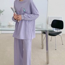 긴팔 트레이닝세트 다이노 자수 루즈핏 투피스 트레이닝복 추리닝 봄 가을 여성 캐주얼 운동복