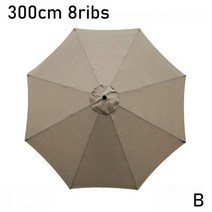 3M 파라솔 교체 천 8 팔 우산 라운드 정원 우산 커버 여러 캐노피 사용할 수있는 적합 한 색상, 협력사, b