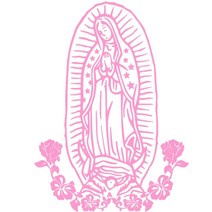 쇽업쇼바 서스펜션 성모 마리아 자동차 스티커 및 데칼 튜닝 오토바이 비닐 방수 및 자외선 차단 차량 외, 04 soft pink_02 30cmx22cm