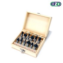 DND 12P 루터비트 세트 12mm 트리머 날 트리마 비트 루터날 목공 루타날 가공 천공, 1세트