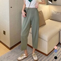 얇은 여름 쉬폰 와이드핏 여성 팬츠 레그 시원한