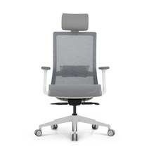 린백 LB245MHA 풀메쉬 사무용 컴퓨터 학생 책상 의자, LB245MHAW-화이트바디, 그레이