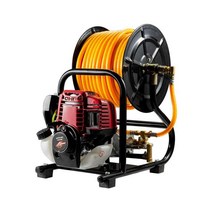 엔진 농업 과수원 농약 고압 릴 분무기 살수기 살포기, 140 롤 튜브 일체형 기계 + 100m 튜브