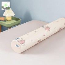 천연라텍스 바디필로우 모찌 원통형다리베개, 60x12cm【귀여운 스트레스 해소】스몰 사이즈 강화판, 쁘띠토끼 [93%천연라텍스+아이스커버