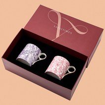 찻잔세트 티포트 티팟 야요이 시대, 4. 작은 보라색 토끼 머그 x 작은 흰색 나비 머그컵