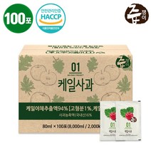 즙쟁이 케일 사과즙 100포 실속구성, 80ml
