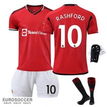2024 맨유 홈그라운드 축구 유니폼 상하 4종세트(Set) 저지 래쉬포드 브루노 에릭센 성인 프리미어리그, 10 래쉬포드