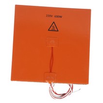 히트 3D 프린터 히트 3D 프린터 용 히터 패드, 200x200x3mm600w, 오렌지, 설명