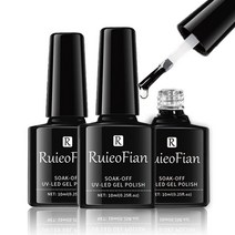 3피스 10ml 젤 네일 폴리쉬 베이스 & 탑 코트 세트 닦지 않는 탑 코트 매트 탑 코