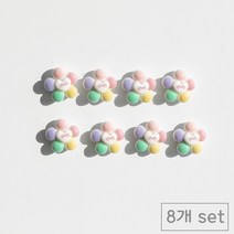 84x84 인테리어 냉장고 자석 마그넷, 무지개데이지8p