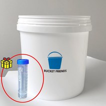 [소분용기 증정] 버킷프렌즈 다용도 세차버킷 워시버킷 세차물통 다용도 버킷 18리터, 18리터 버킷 화이트