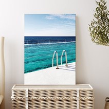 바다사진 물그림 바다액자 물사진 물멍 카페 감성 해변 창문 인테리어 캔버스 액자, 22.다이빙