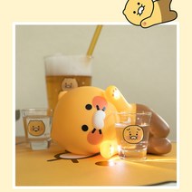 kk 카카오 춘식이글라스라이트 LED불빛 춘식이피규어 무드등활용, 단품