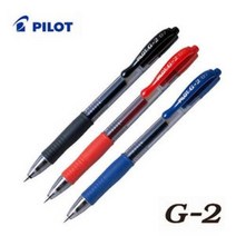 PILOT 파일롯트 G-2볼펜 G2중성펜 0.5 0.7 1.0 펜 리필, 1.0적색